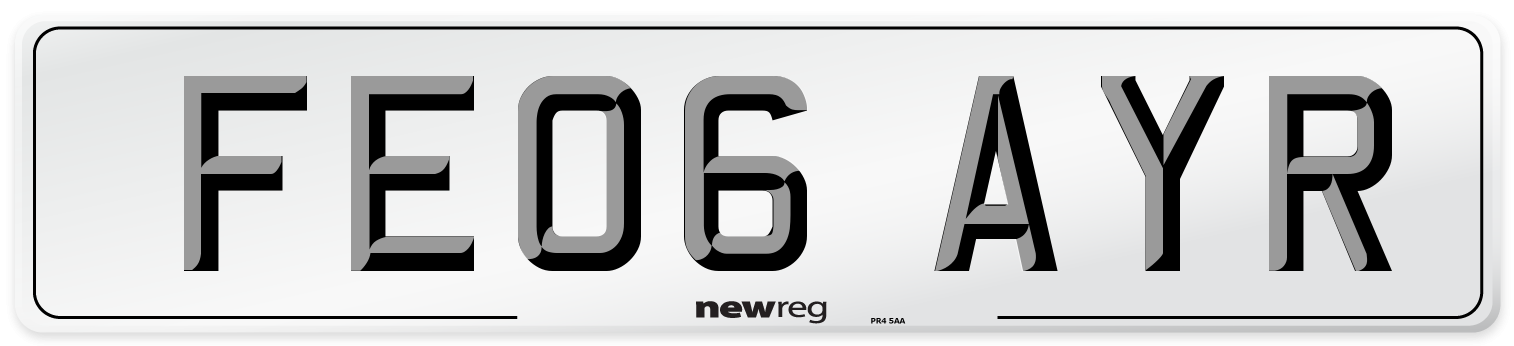 FE06 AYR Number Plate from New Reg